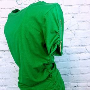 Michael Kors Green Tee with gold accents